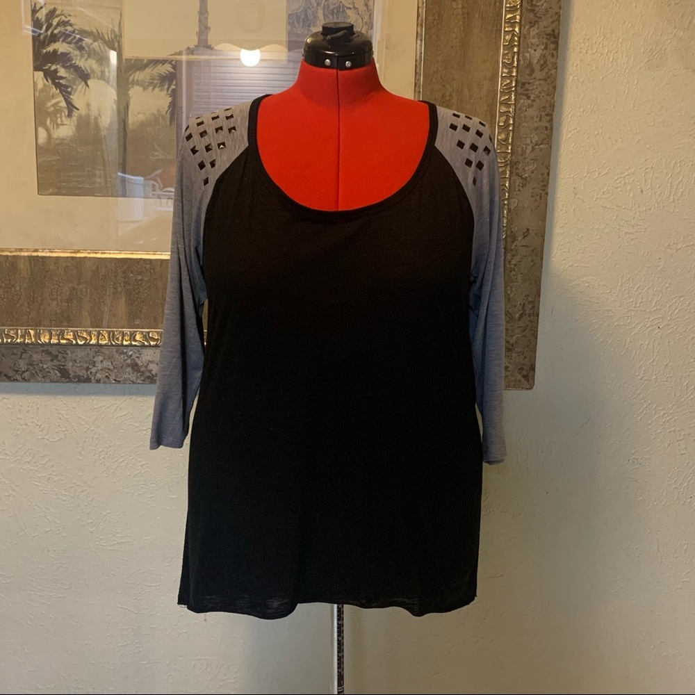 Torrid Studded Shoulder Hi-lo Tunic/Top